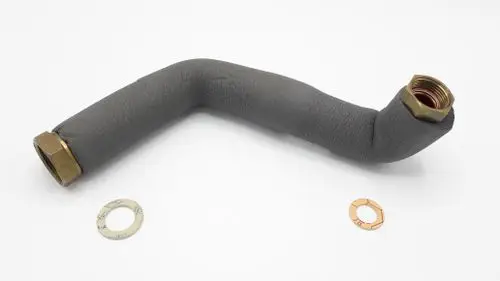 Rohr mit zwei Metallanschlüssen, ummantelt mit einer isolierenden Schicht. Geeignet für Heizsysteme, beispielsweise von Remeha.